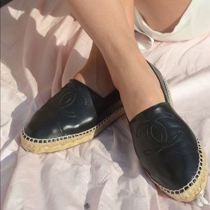 CHANEL | Black Espadrilles
